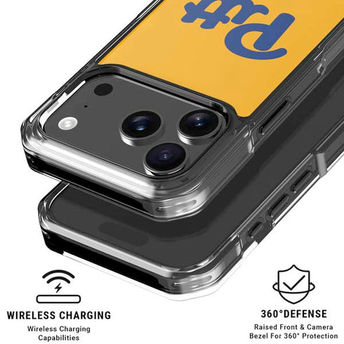 University of Pittsburgh Pitt Panthers Yellow iPhone 18 Pro Clear Case