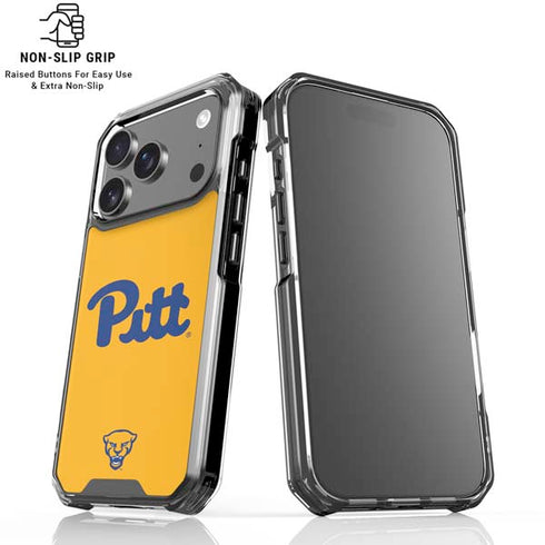 University of Pittsburgh Pitt Panthers Yellow iPhone 18 Pro Clear Case