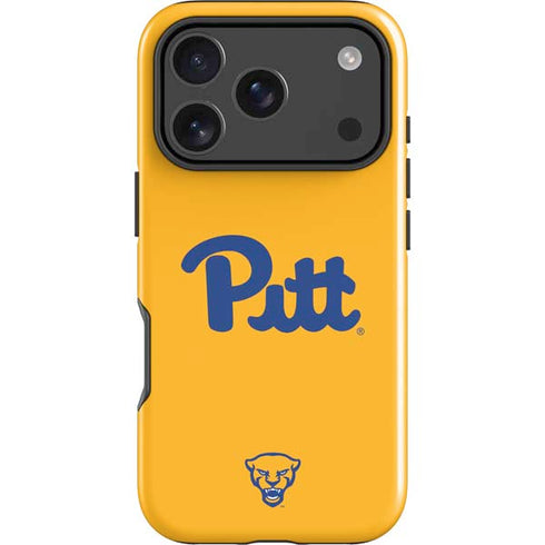 University of Pittsburgh Pitt Panthers Yellow iPhone 18 Pro Impact Case