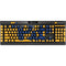 University of Pittsburgh Pitt Panthers Yellow K95 RGB PLATINUM Mechanical Gaming Keyboard Skin