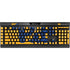 University of Pittsburgh Pitt Panthers Yellow K95 RGB PLATINUM Mechanical Gaming Keyboard Skin