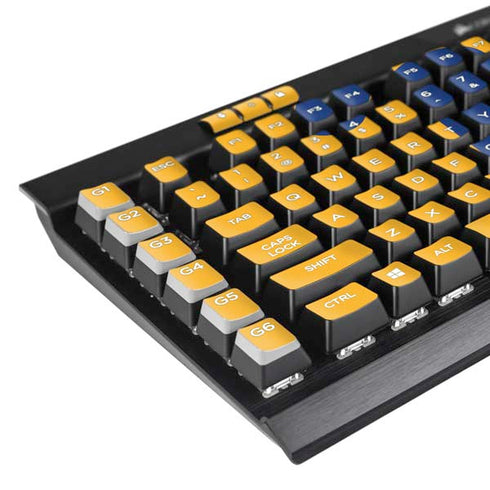 University of Pittsburgh Pitt Panthers Yellow K95 RGB PLATINUM Mechanical Gaming Keyboard Skin