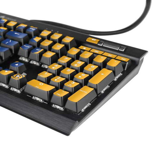 University of Pittsburgh Pitt Panthers Yellow K95 RGB PLATINUM Mechanical Gaming Keyboard Skin