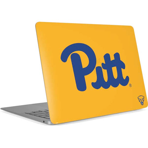 University of Pittsburgh Pitt Panthers Yellow Apple MacBook Air Skin