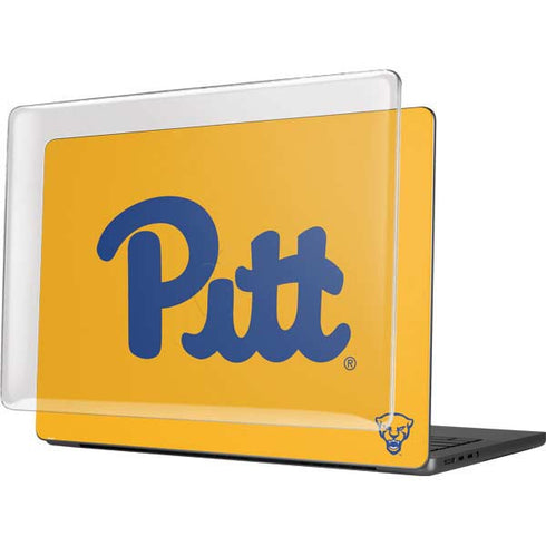University of Pittsburgh Pitt Panthers Yellow MacBook Pro 14in (2021-24) Case plus Skin