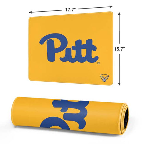 University of Pittsburgh Pitt Panthers Yellow Gaming Mouse Pad