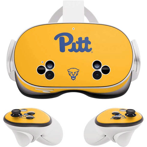 University of Pittsburgh Pitt Panthers Yellow Meta Quest 3S Skin