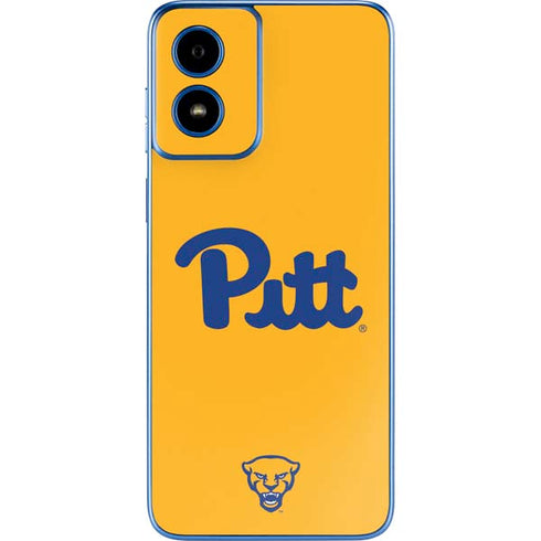 University of Pittsburgh Pitt Panthers Yellow Moto G Play 4G (2024) Skin