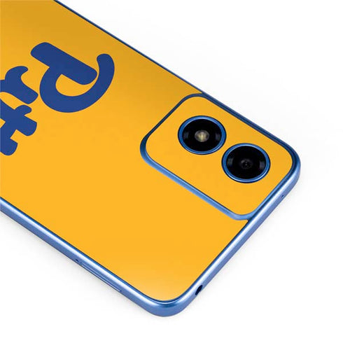 University of Pittsburgh Pitt Panthers Yellow Moto G Play 4G (2024) Skin