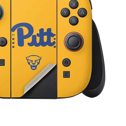 University of Pittsburgh Pitt Panthers Yellow Nintendo Switch 2 (2025) Joy-Con Controller Skin