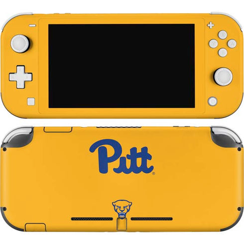 University of Pittsburgh Pitt Panthers Yellow Nintendo Switch Lite Skin