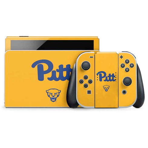 University of Pittsburgh Pitt Panthers Yellow Nintendo Skins
