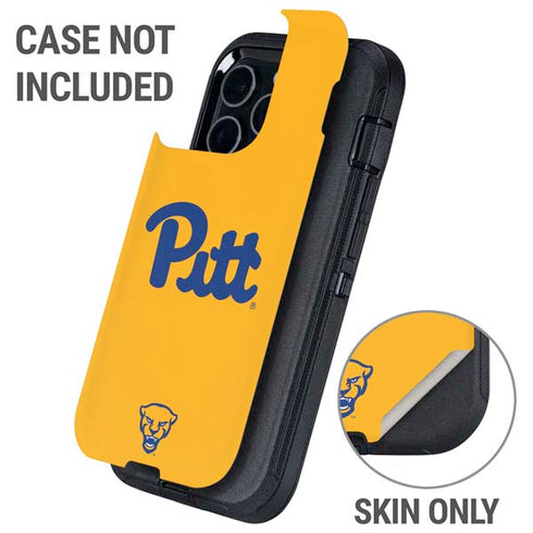 University of Pittsburgh Pitt Panthers Yellow Otterbox Defender iPhone Skin