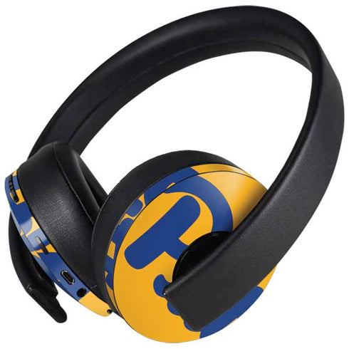 University of Pittsburgh Pitt Panthers Yellow PlayStation 4 Gold Wireless Headset Skin