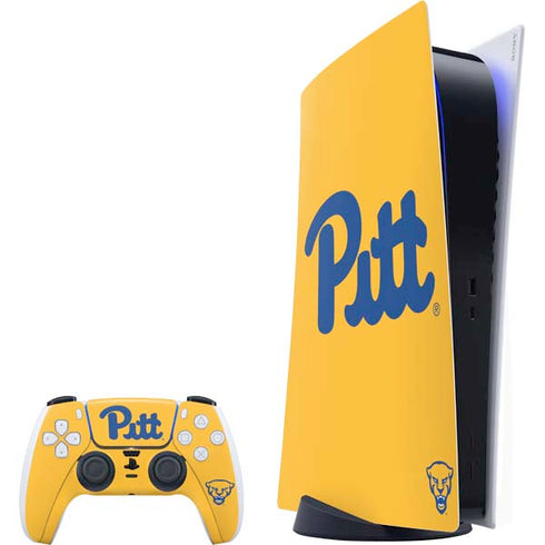 University of Pittsburgh Pitt Panthers Yellow PlayStation PS5 Skins