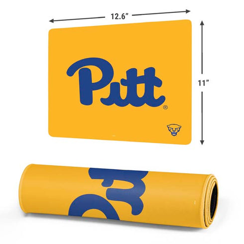 University of Pittsburgh Pitt Panthers Yellow Gaming Mouse Pad