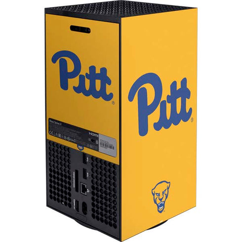 University of Pittsburgh Pitt Panthers Yellow XBox Series X Digital Edition Bundle Skin