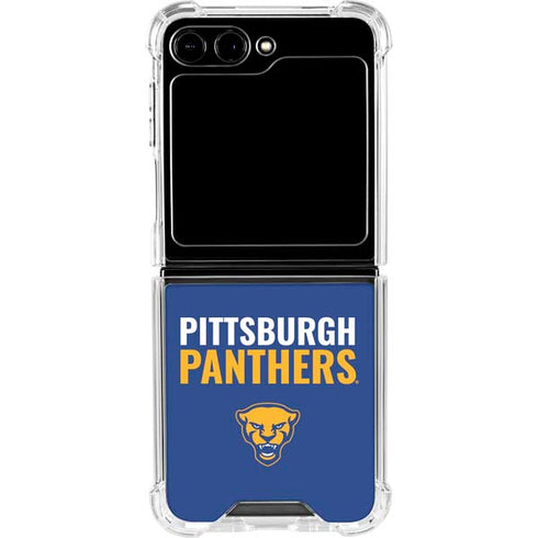 University of Pittsburgh Panthers Galaxy Z Flip6 Clear Case