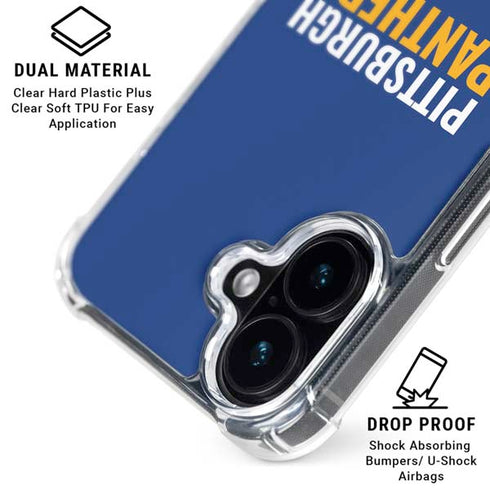 University of Pittsburgh Panthers iPhone 16 Plus Clear Case