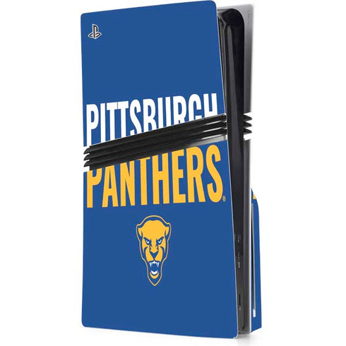 University of Pittsburgh Panthers PS5 Pro Disk Console Skin