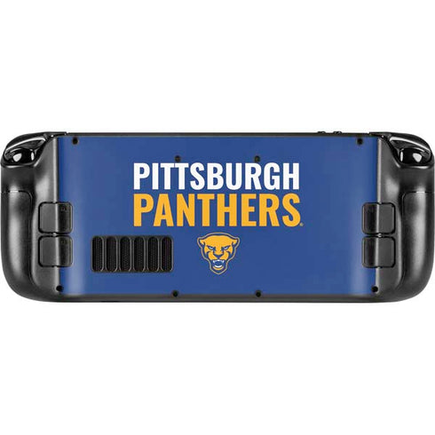 University of Pittsburgh Panthers Steam Deck Handheld Gaming Computer OLED Skin