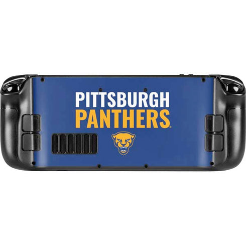 University of Pittsburgh Panthers Steam Deck Handheld Gaming Computer Skin