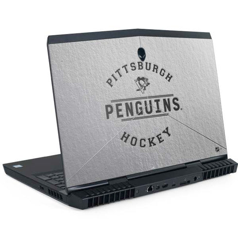 NHL Pittsburgh Penguins Black Text Dell Alienware Skin
