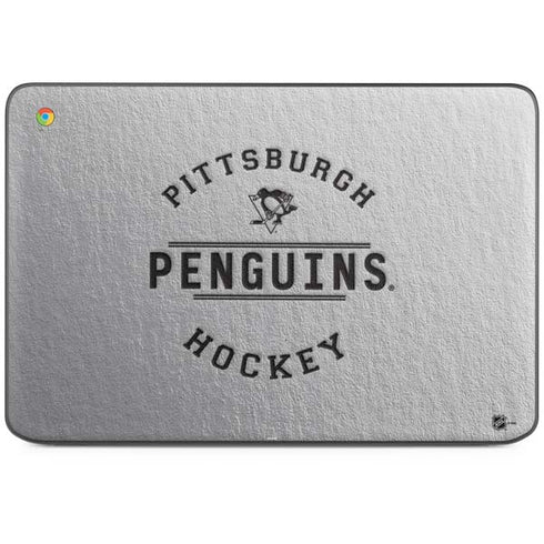 NHL Pittsburgh Penguins Black Text HP Chromebook Skin