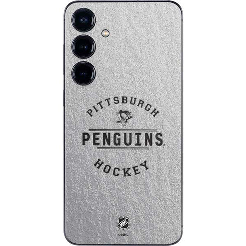 NHL Pittsburgh Penguins Black Text Galaxy A16 5G Skin