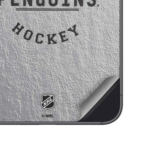 NHL Pittsburgh Penguins Black Text Galaxy A16 5G Skin