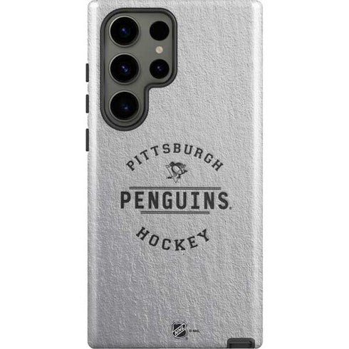 NHL Pittsburgh Penguins Black Text Galaxy S23 Ultra Pro Case