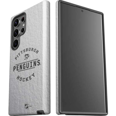 NHL Pittsburgh Penguins Black Text Galaxy S23 Ultra Pro Case
