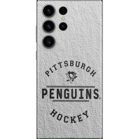 NHL Pittsburgh Penguins Black Text Galaxy Skins