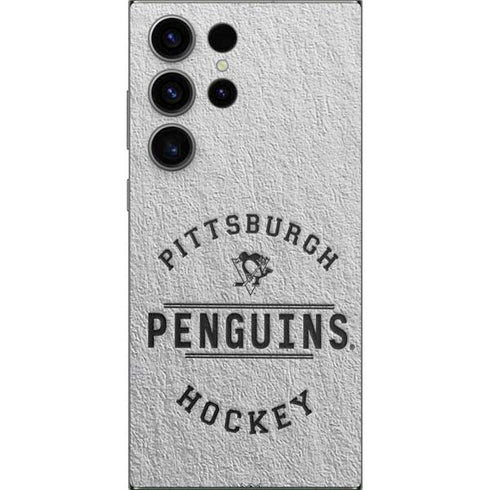 NHL Pittsburgh Penguins Black Text Galaxy S24 Ultra Skin