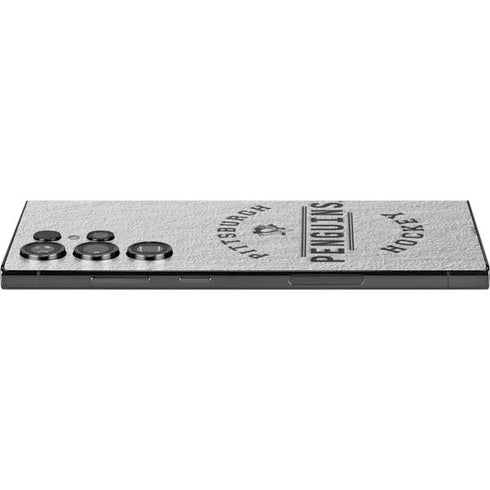 NHL Pittsburgh Penguins Black Text Galaxy S25 Ultra Skin