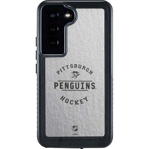 NHL Pittsburgh Penguins Black Text Galaxy S24 Waterproof Case