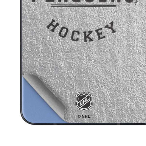 NHL Pittsburgh Penguins Black Text Galaxy Z Fold5 5G Skin