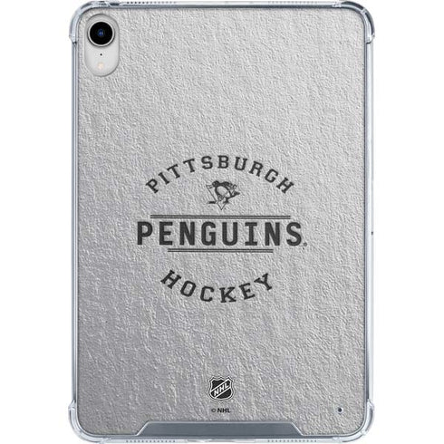 NHL Pittsburgh Penguins Black Text iPad 11th Gen (2025) Clear Case