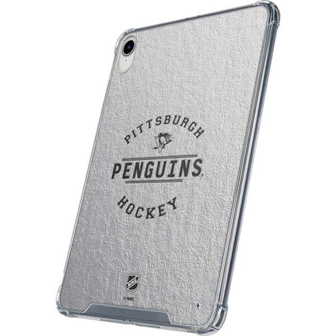NHL Pittsburgh Penguins Black Text iPad 11th Gen (2025) Clear Case