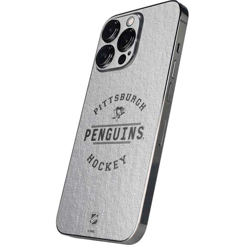NHL Pittsburgh Penguins Black Text iPhone 15 Pro Max Skin