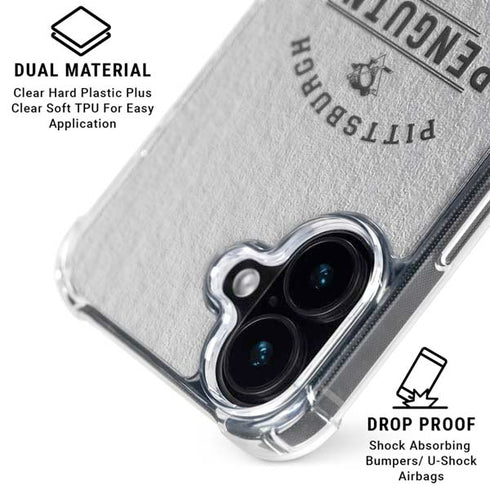 NHL Pittsburgh Penguins Black Text iPhone 16 MagSafe Case