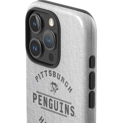 NHL Pittsburgh Penguins Black Text iPhone 16 Pro Impact Case