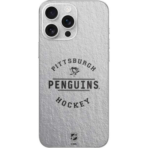 NHL Pittsburgh Penguins Black Text iPhone 16 Pro Max Skin