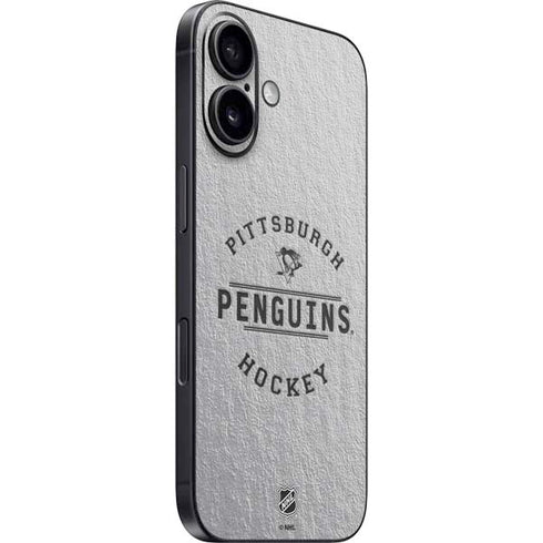 NHL Pittsburgh Penguins Black Text iPhone 16 Skin