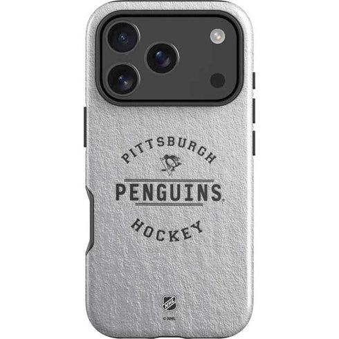NHL Pittsburgh Penguins Black Text iPhone 18 Pro Impact Case
