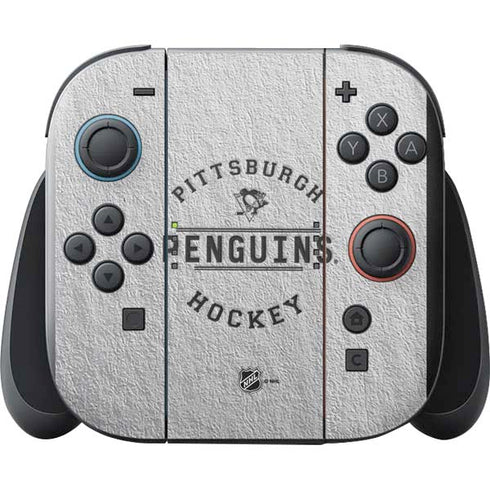 NHL Pittsburgh Penguins Black Text Nintendo Switch 2 (2025) with Joy-Con Skin