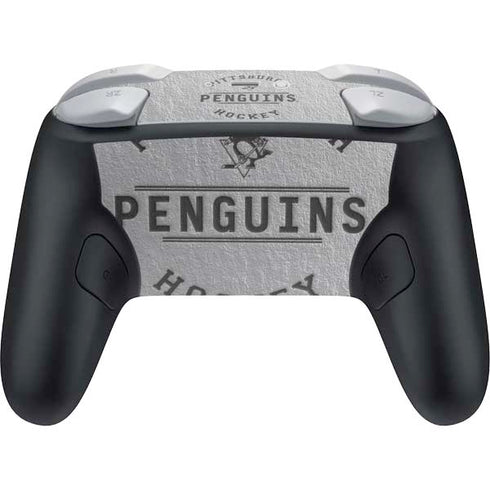NHL Pittsburgh Penguins Black Text Nintendo Switch 2 (2025) Pro Controller Skin
