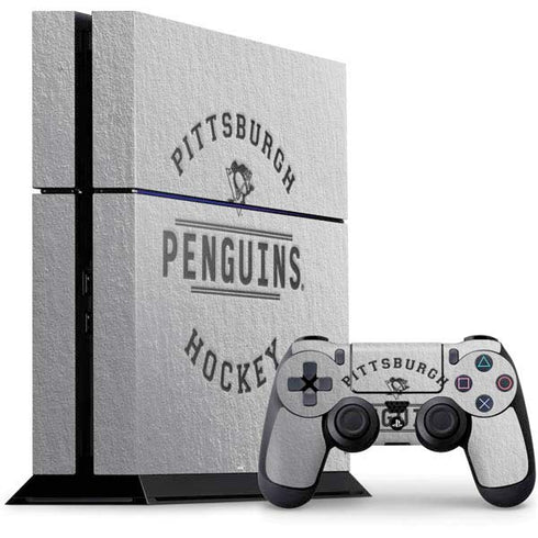 NHL Pittsburgh Penguins Black Text PlayStation PS4 Skins