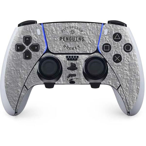 NHL Pittsburgh Penguins Black Text PS5 DualSense Edge Pro Controller Skin