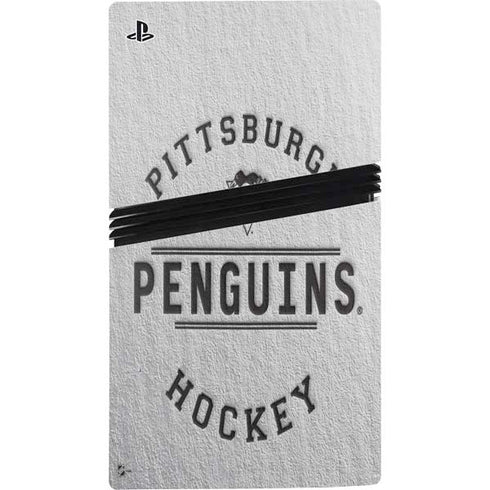 NHL Pittsburgh Penguins Black Text PS5 Pro Disk Bundle Skin